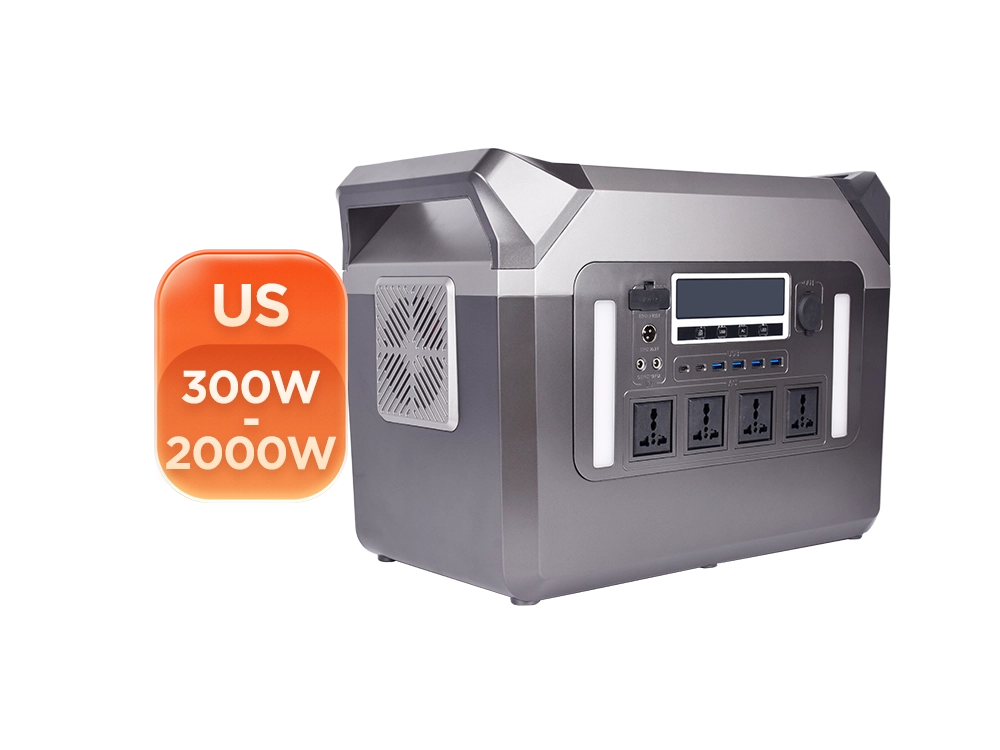 Double handles 3000W portable generator front view – 110V output for US and Canada, wide power coverage from 300W to 3000W, dual-grip easy-carry design, all-in-one power solution for outdoor and emergency use