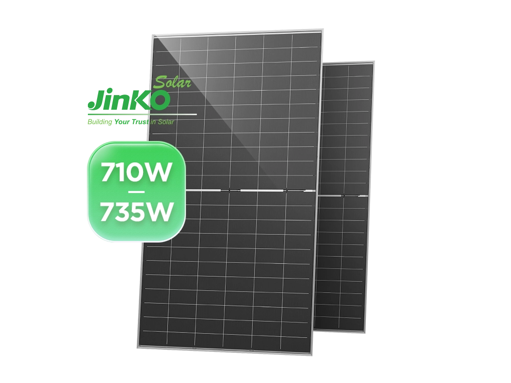 Jinko Tiger Neo N-type 710-735W bifacial dual glass solar module – for utility-scale and commercial solar projects