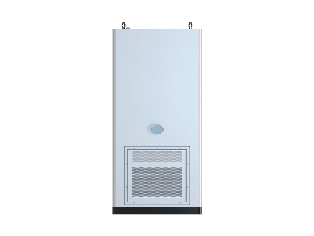Solvic 241KWH liquid cooling battery cabinet back view – rear liquid cooling pipe connections, power cable entry ports, grounding terminals, and ventilation louvers for high-density battery installation and maintenance access
