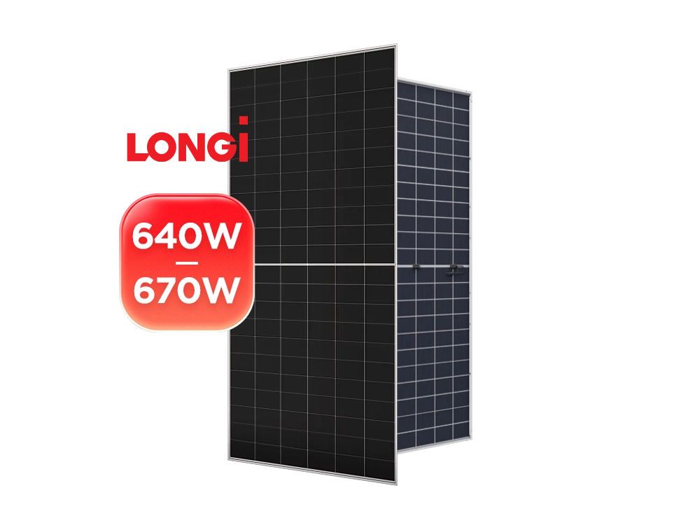 Longi Hi-MO X10 Guardian LR8-66HVDF 640-670W bifacial anti-dust solar module – for commercial and industrial rooftop installations