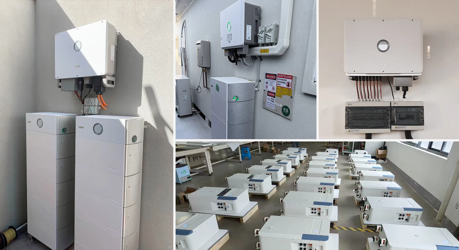 SAJ hybrid inverter indoor installation case – utility room setup with 200A transfer relay and UPS functionality, providing seamless backup power for critical home loads