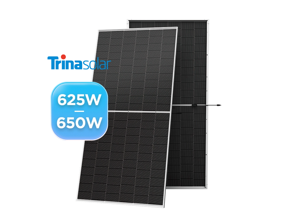 Trina Vertex N TSM-NEG19RC.20 625-650W bifacial dual glass solar module – for commercial and utility-scale solar projects
