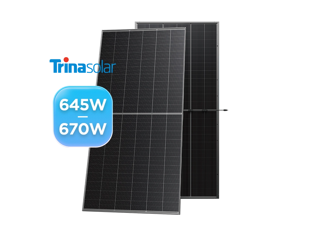 Trina Vertex N TSM-NEG19RC.20Q 645-670W bifacial dual glass solar module – for utility-scale solar projects