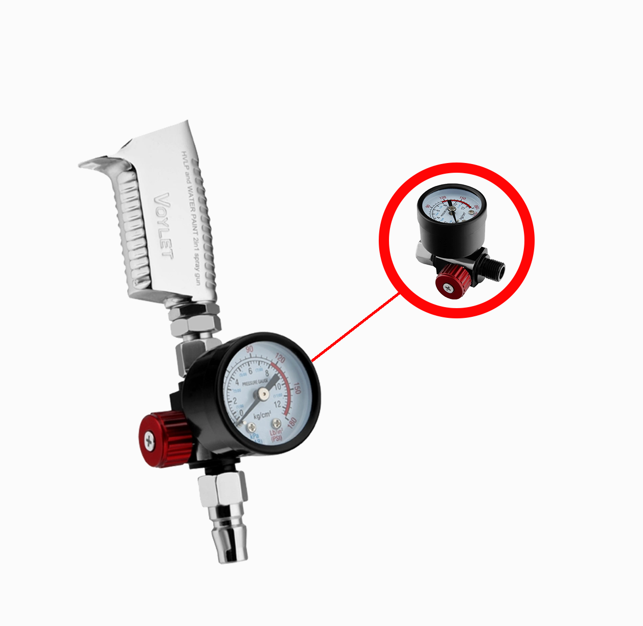 Use the SPURUI spray gun pressure gauge to easily improve the customer’s spray painting effect