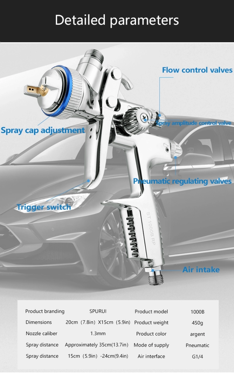 Environmentally friendly paint spray gun