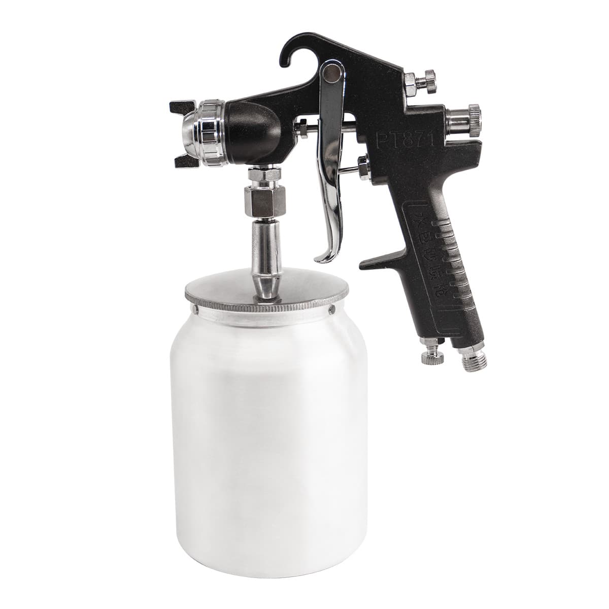 Pistolet de pulvérisation d'air de type alimentation par aspiration, avec pot en aluminium de 1000 ml pour le fond, vente en gros