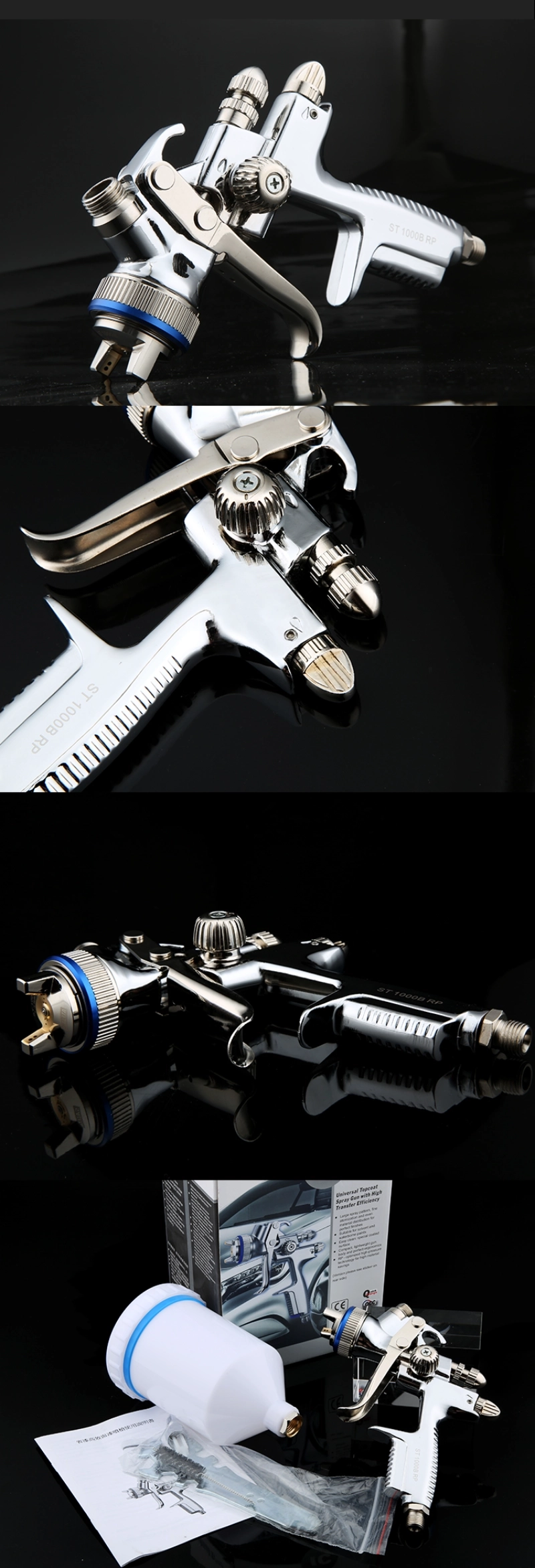 Real shot of gravity type car air spray gun