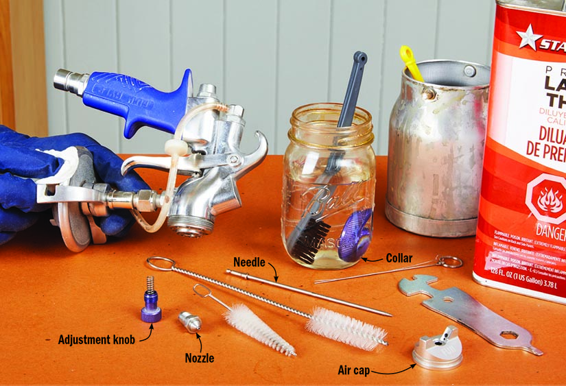 How to use, clean and maintain the spray gun