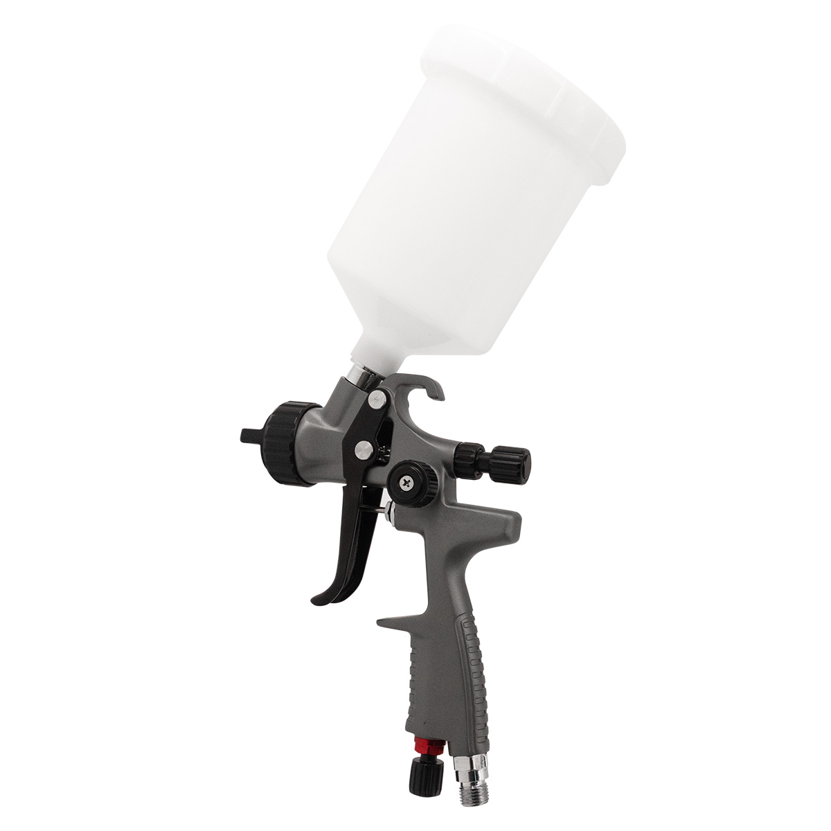 Grey Automotive HVLP Spray Gun with Gravity Cup 600ml