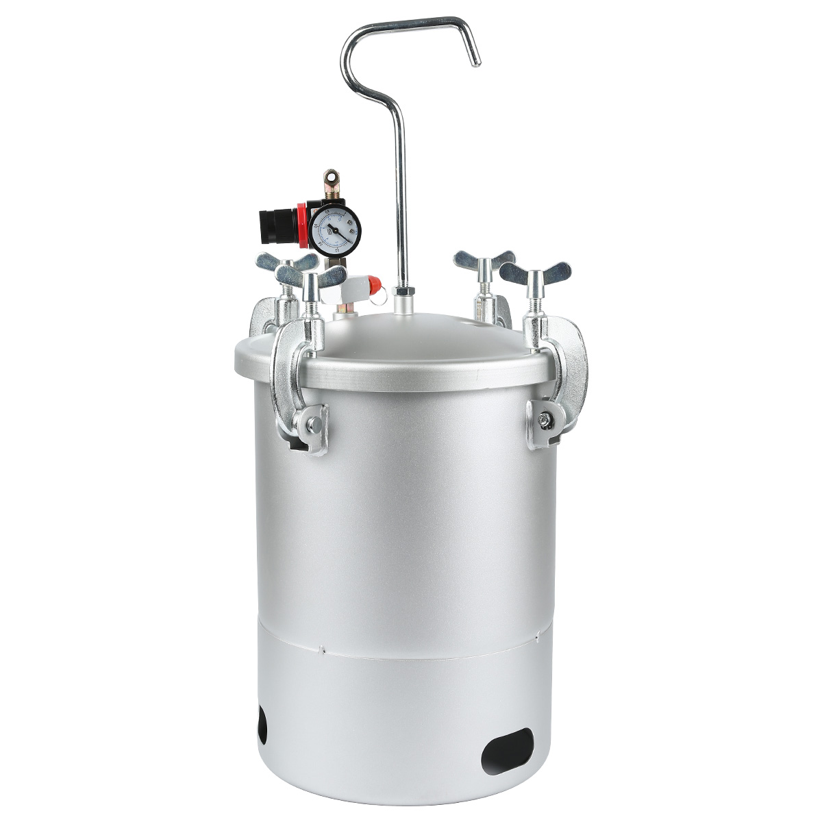 Réservoir de peinture sous pression 5L/10L/15L en acier inoxydable (ou en fer avec téflon), avec régulateur et manomètre