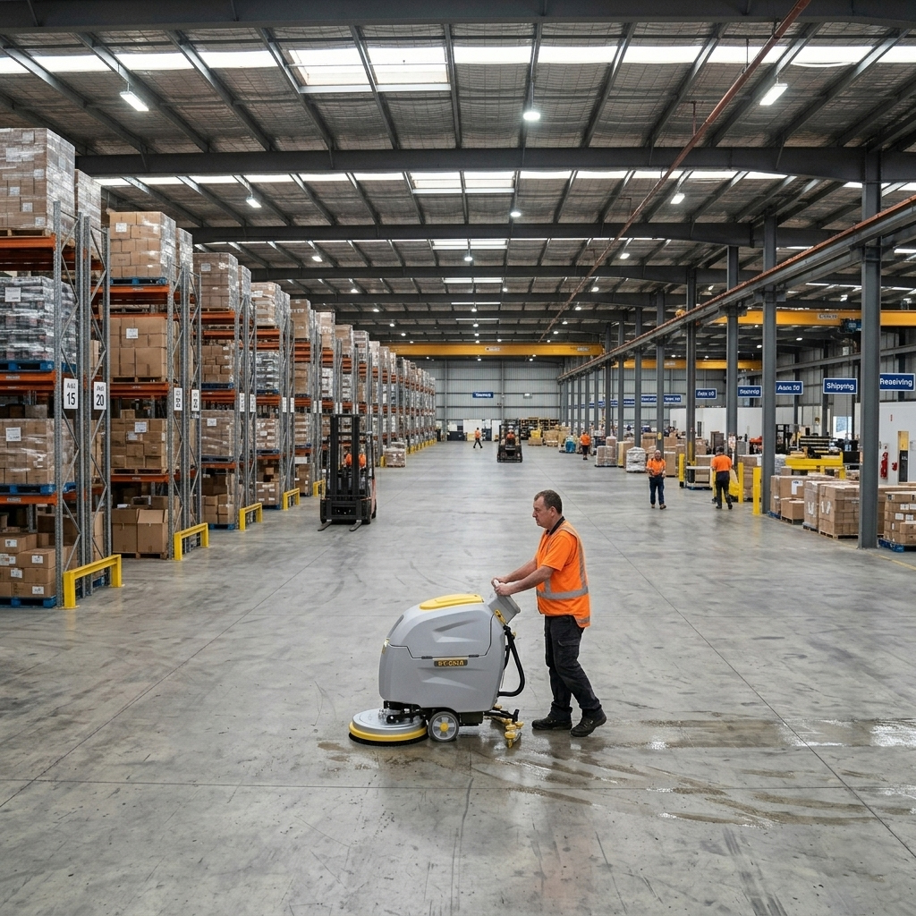 Industrial Walk Behind Floor Scrubber