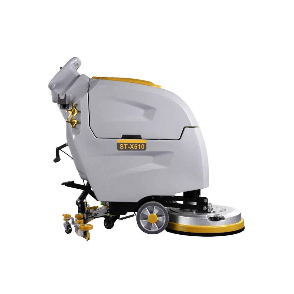 industrial walk behind floor scrubber-Side