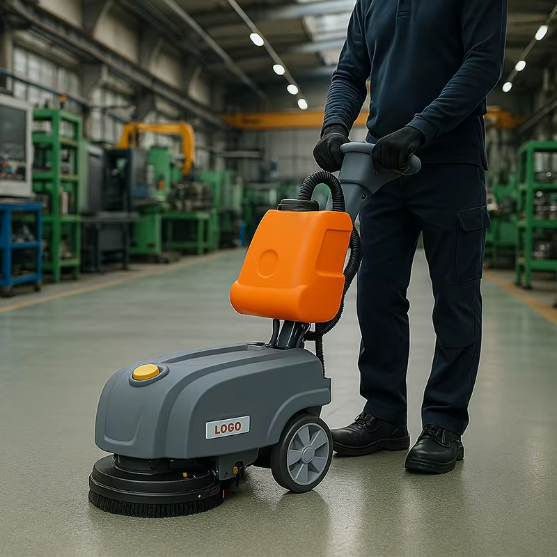 How long should batteries last in a floor scrubber?