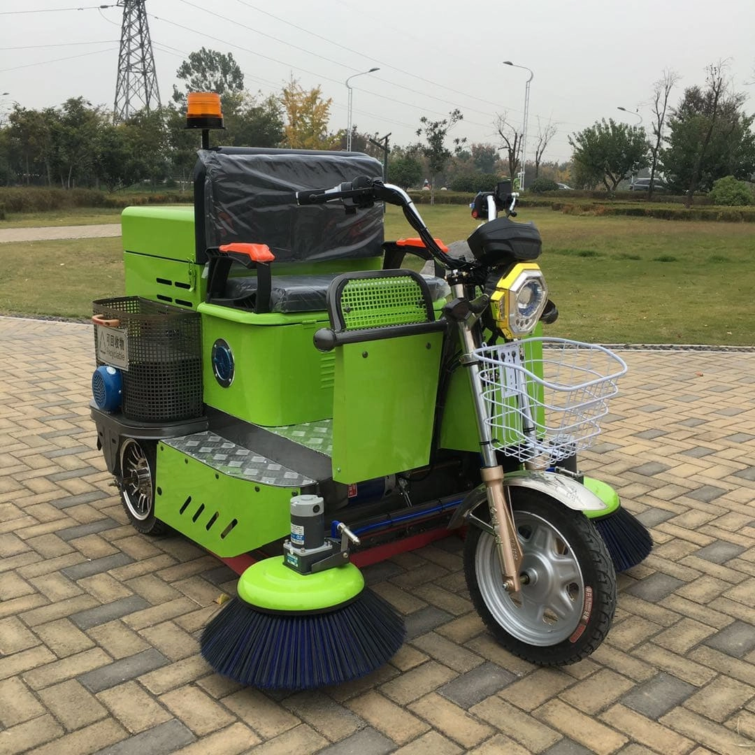 "160L hopper of 3 wheel street sweeper for industrial use"