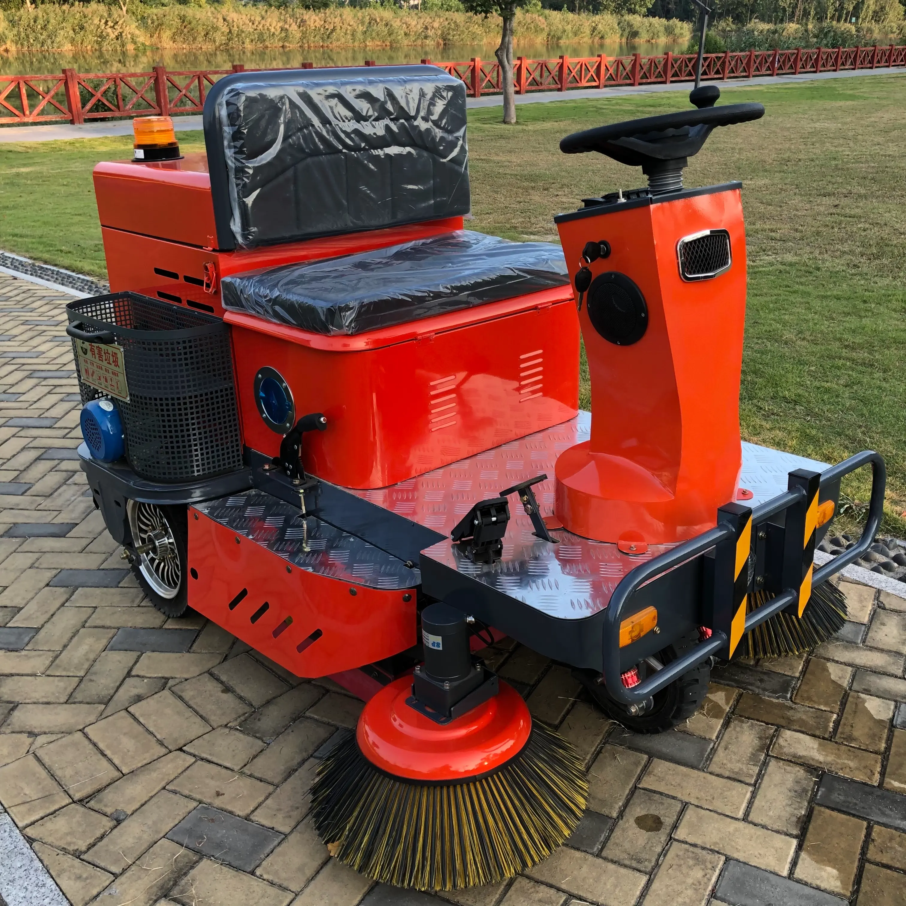 Small Floor Sweeper for Sale-Red-Front