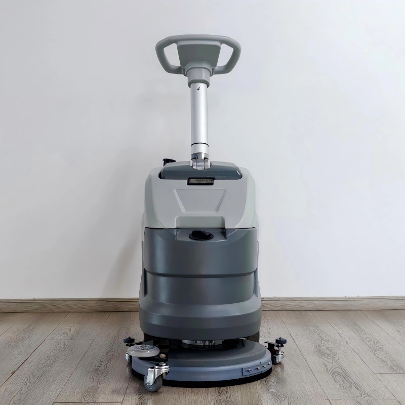compact walk behind floor scrubber-Front_