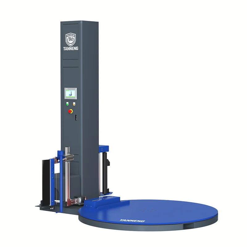 Automatic Pallet Wrapper with Pre-stretch Film Carriage