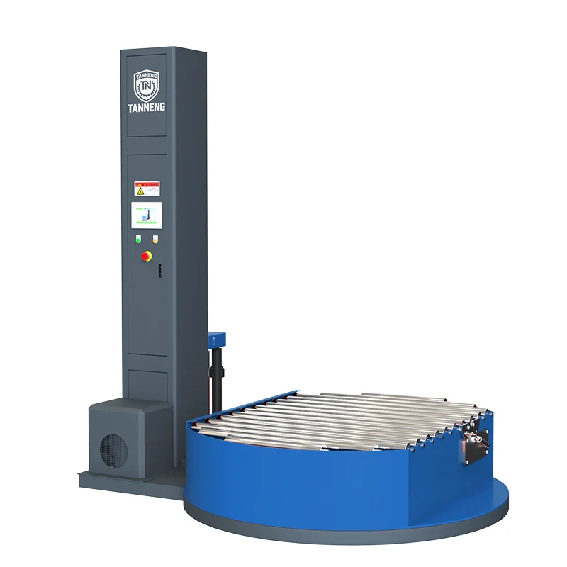 Conveyorized Fully Automatic Pallet Wrapper
