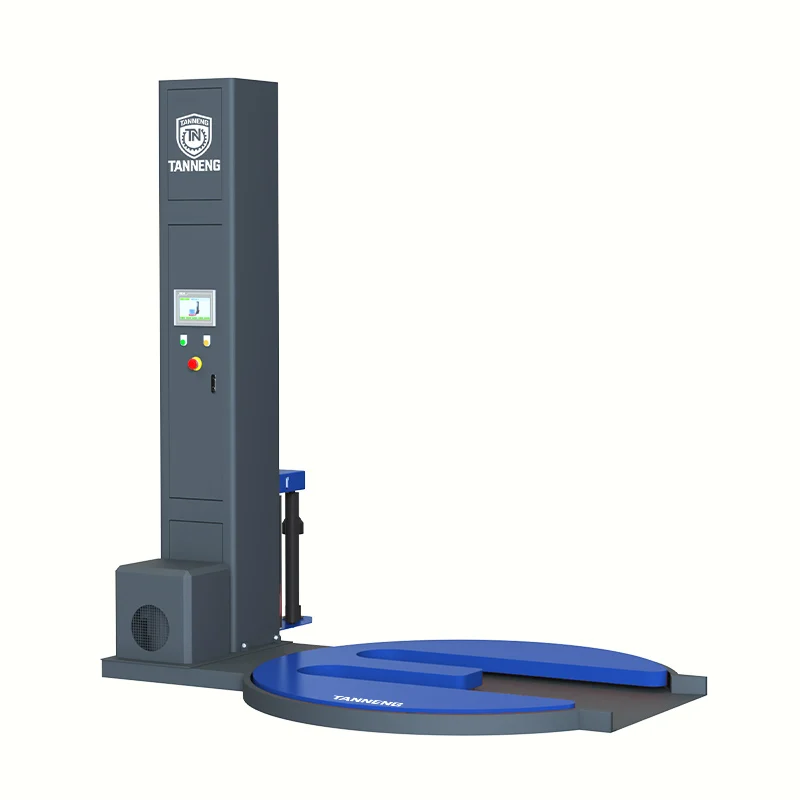 Ramp-Free M-Shaped Pallet Wrapper