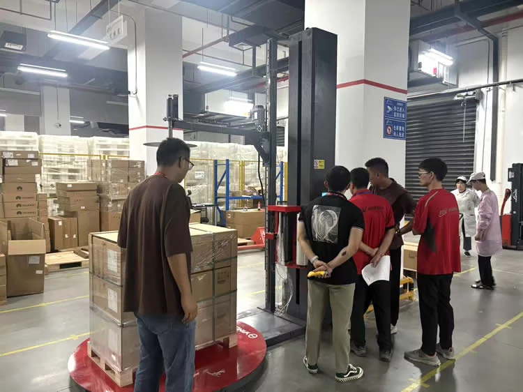 The TANNENG standard wrapping machine with Top Press helps Digital China create a new benchmark for intelligent logistics.