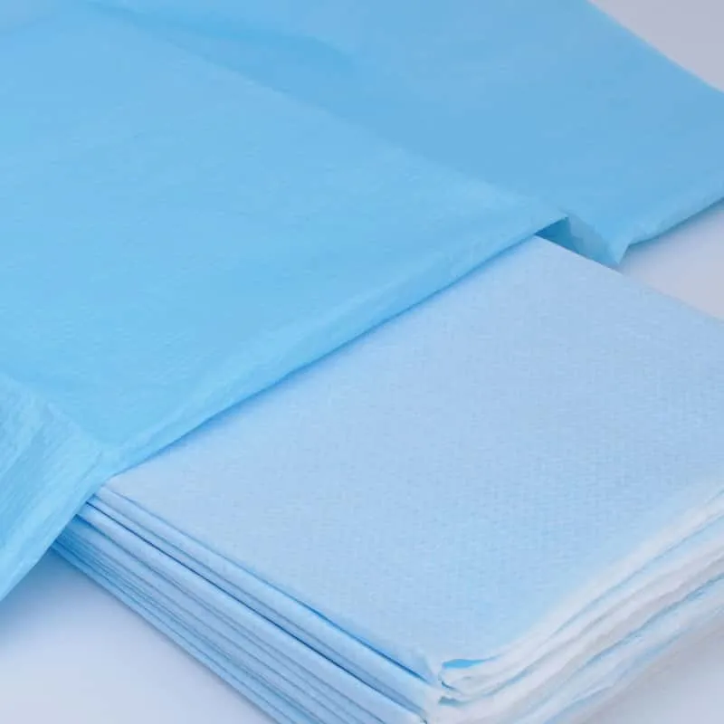 Funda de sábana desechable azul