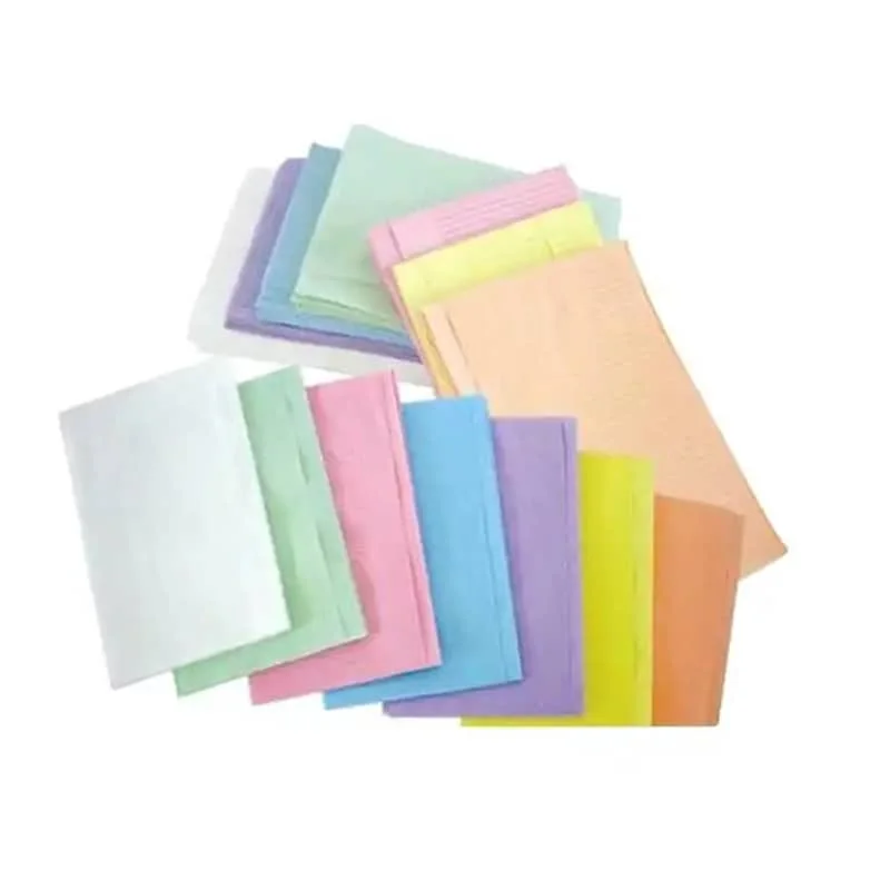 Bavoirs et tabliers jetables en papier pour patients dentaires