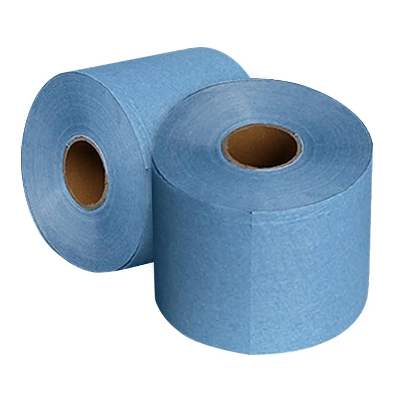 Disposable dust-free wiping paper roll