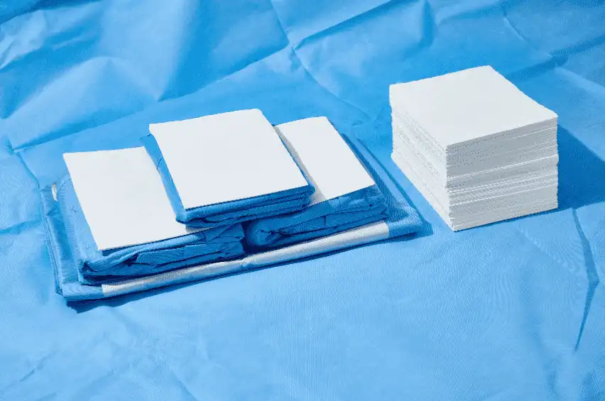 surgical kits with hand paper towel