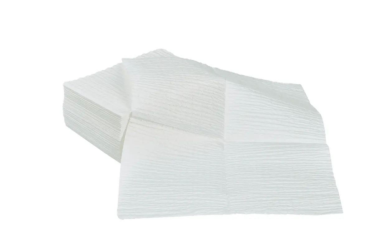 Papel de mano médico de la toalla de papel de la absorbencia papel reforzado con malla de 4 capas