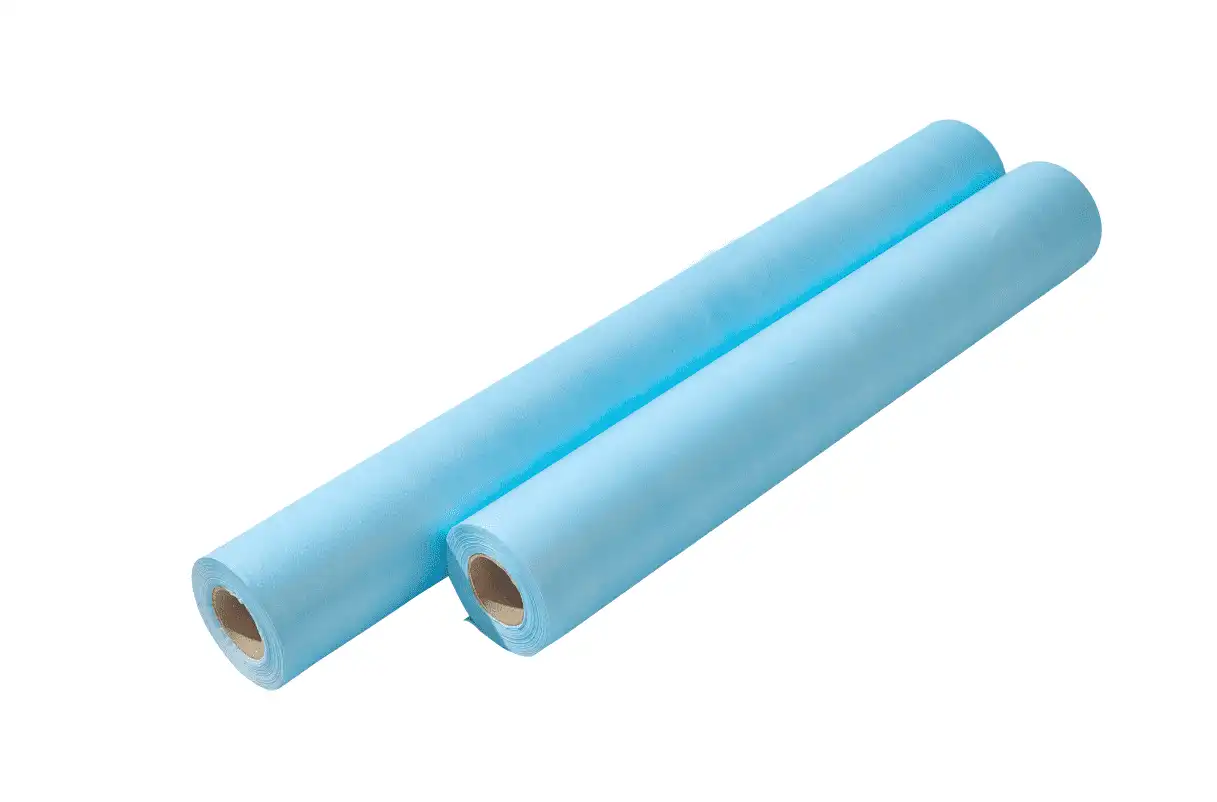 Disposable Hospital Paper Bed Roll Plastic back perforated