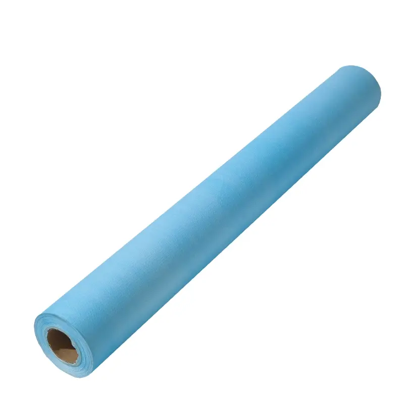 Disposable Hospital Paper Bed Roll Plastic back perforated