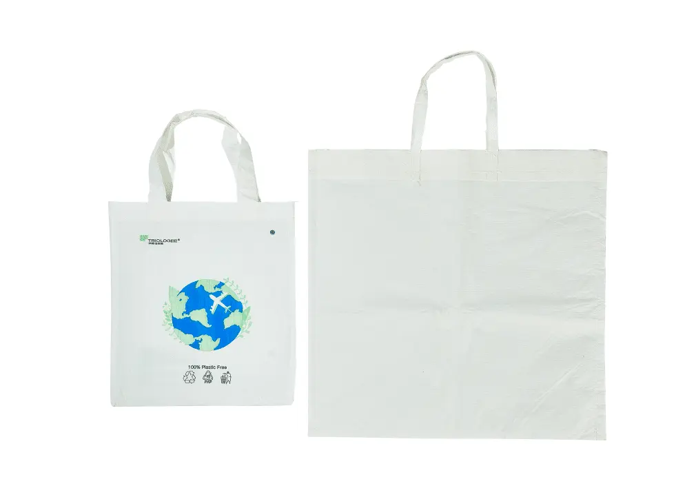 Bolsa de papel degradable y respetuosa con el medio ambiente.