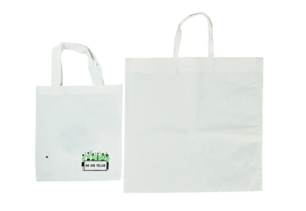 Bolsa de papel reforzada impermeable y ecológica.