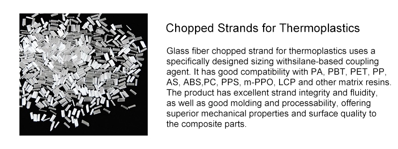 Produits en fibre de verre pour thermoplastiques en gros Produits en fibre de verre pour usine de thermoplastiques