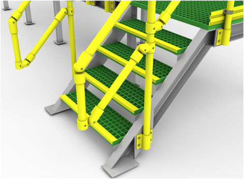 FRP Grating as Stair Treads Specifications Applications and Benefits wholesale FRP Grating as Stair Treads Specifications Applications and Benefits factory