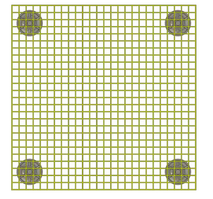 SMC Fiberglass Grating Pedestals