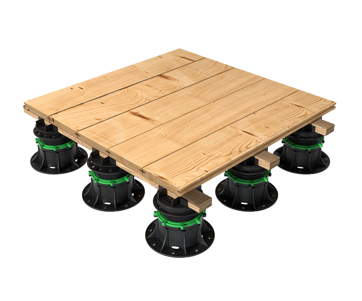Adjustable Plastic Pedestal Screwjack Plot Pods