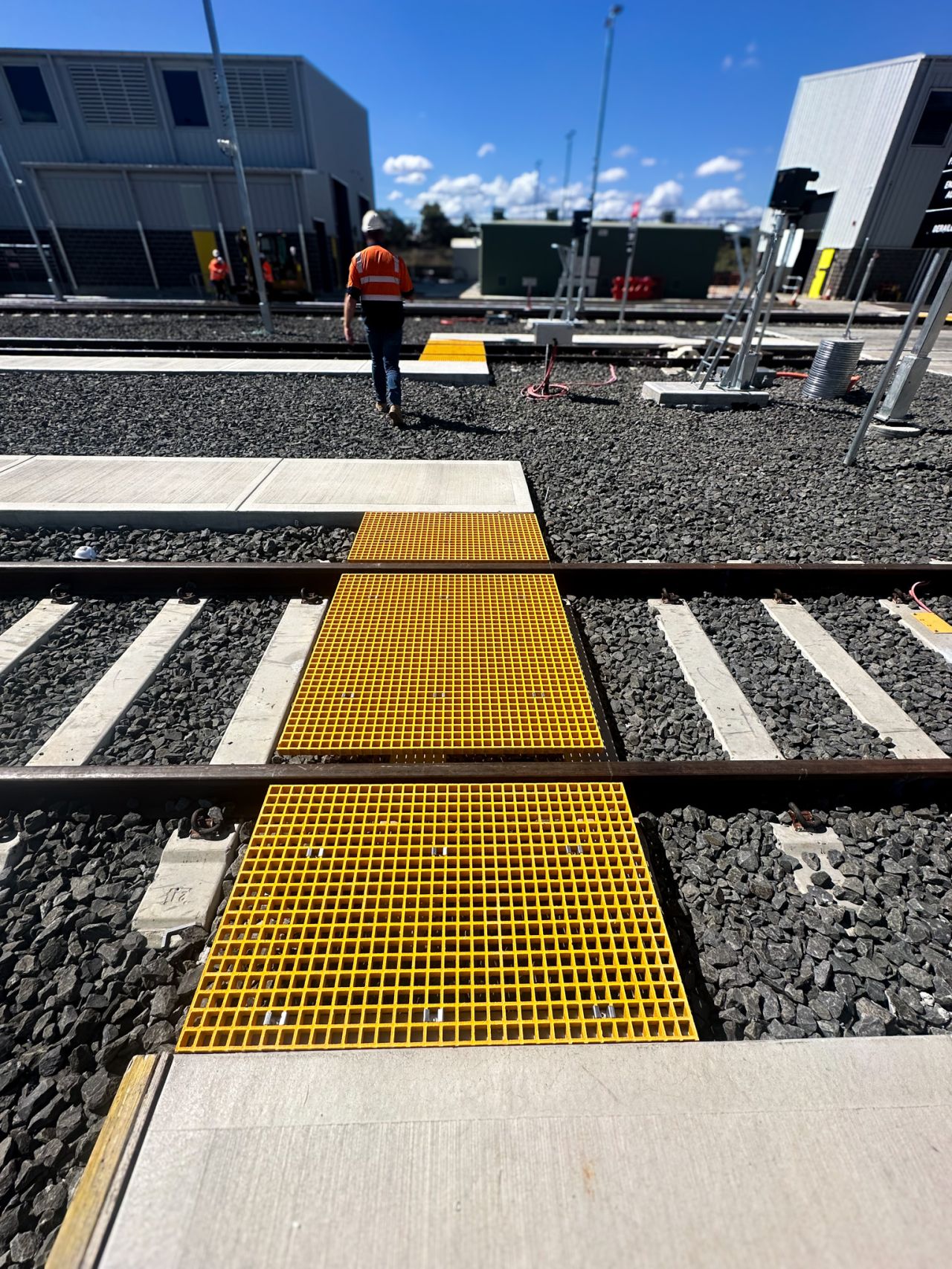 Application of Molded Fiberglass Reinforced Plastic (FRP) Grating Along Railway Lines