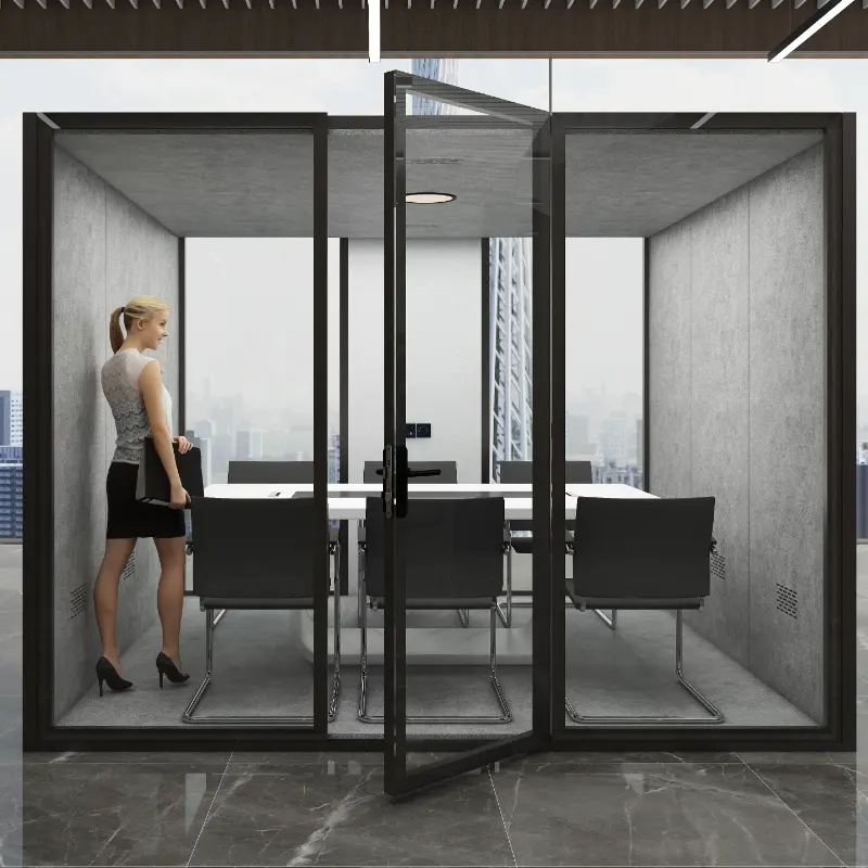 Hot sale Easy to Assemble 2XL Acoustic Meeting Room For 6-8 People