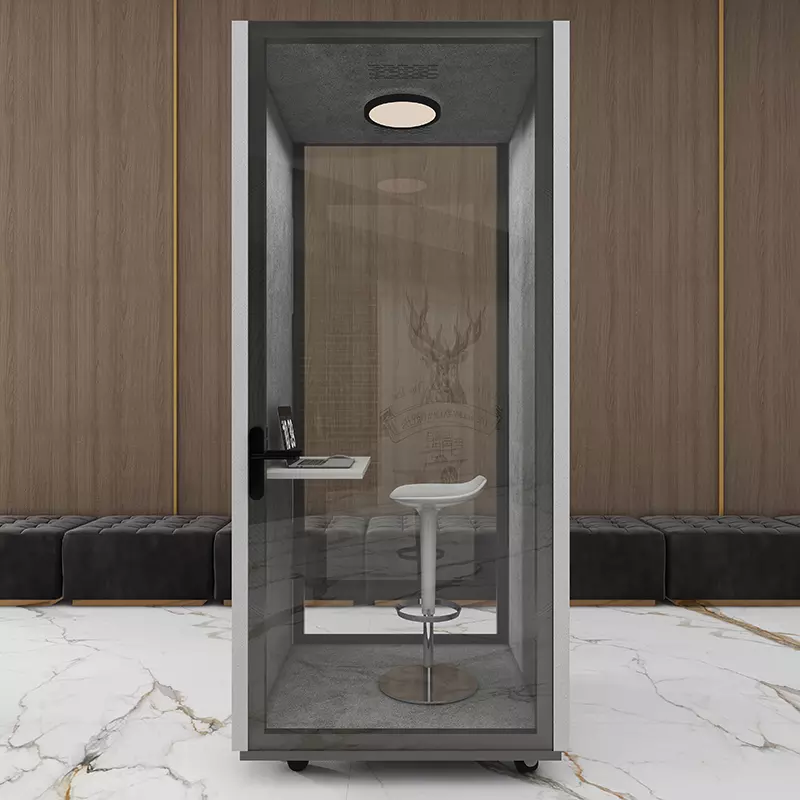 Export Compact Small Soundproof Office Phone Booth For 1 Person