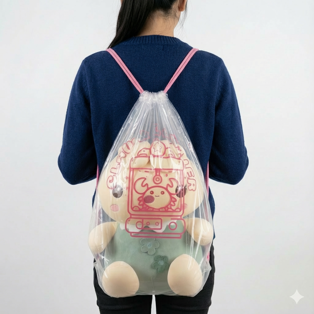 custom backpack strap plastic bags for packing Bags Low MOQ