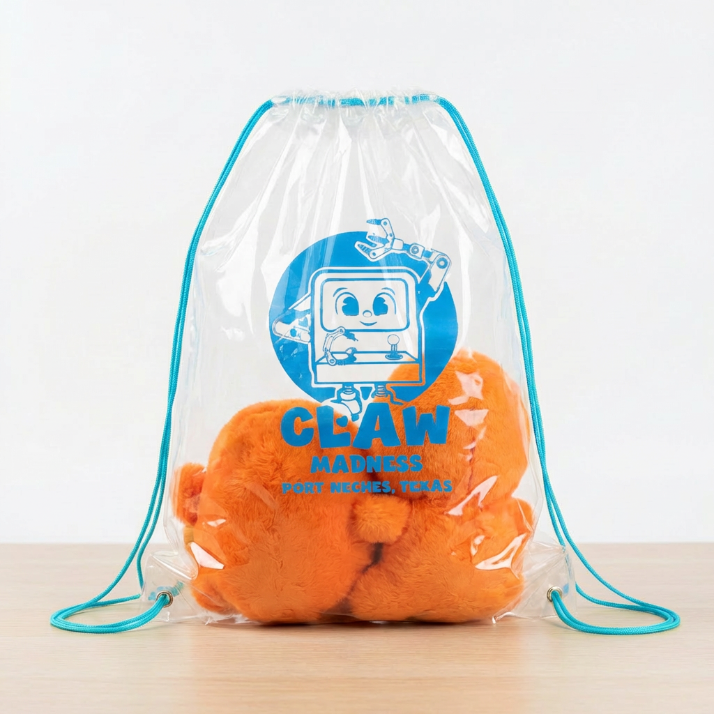 Custom Logo Shopping Bags Waterproof Clear PVC Transparent Knapsack