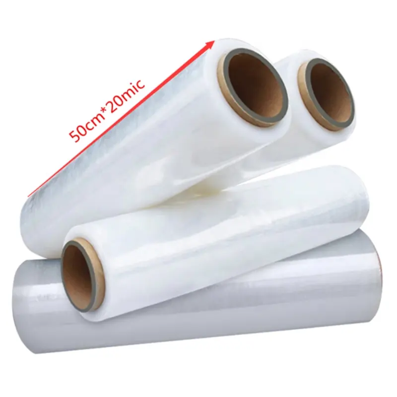 Clear Plastic Food Wrap Roll, Non-Toxic Stretch Cling Film for Fruits Vegetables Leftovers