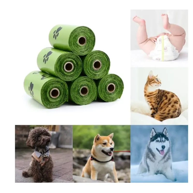 Biodegradable Dog Poop Bags Extra Thick Pet Waste Bags, Leak-Proof Dog Poop Bags for Easy Cleanup