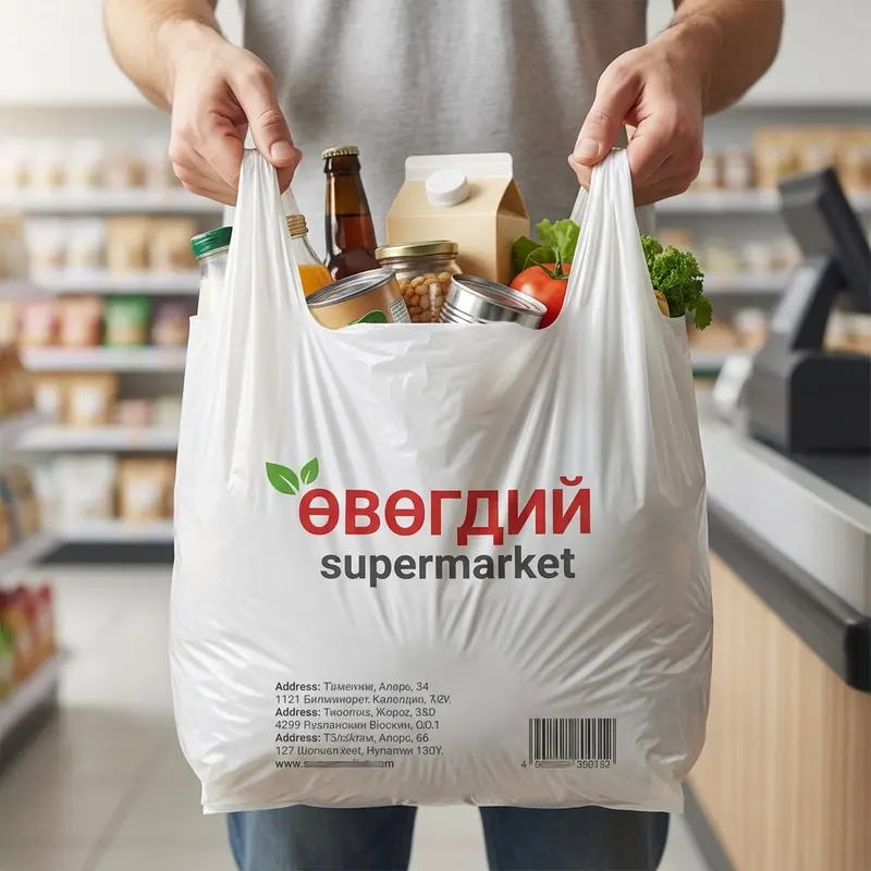 Custom Thank You Recyclable Plastic Bag Shopping Bags Wholesale | Direct Manufacturer