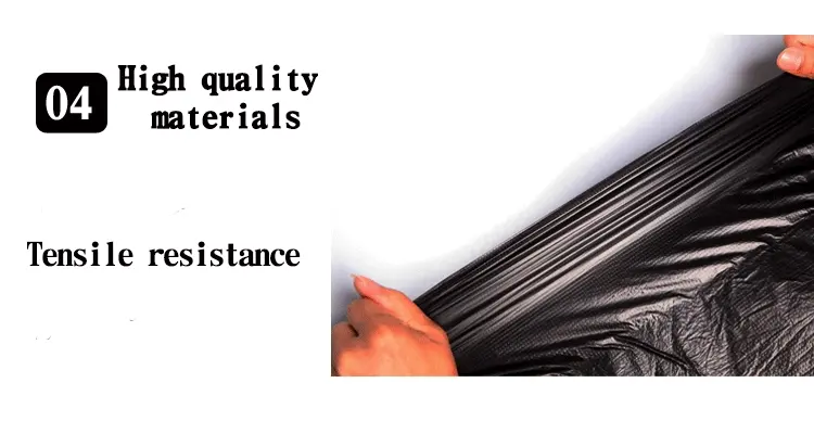 Extra Large Heavy Duty Black Eco Degradable Plastic Bin Bags – Durable Waste Disposal Bags