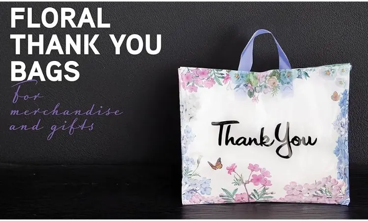 Heavy Duty Four-Finger Plastic Shopping Bag Thickened PE Die Cut Handle Packaging Bag