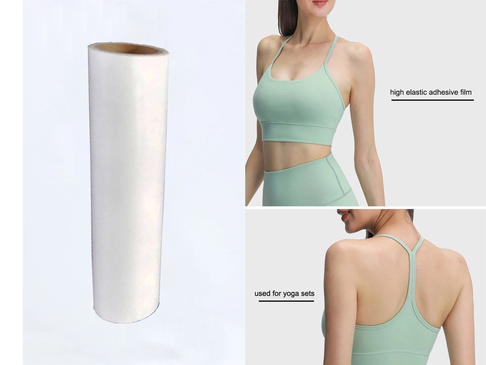 Hot melt adhesive film reshape seamless underwear