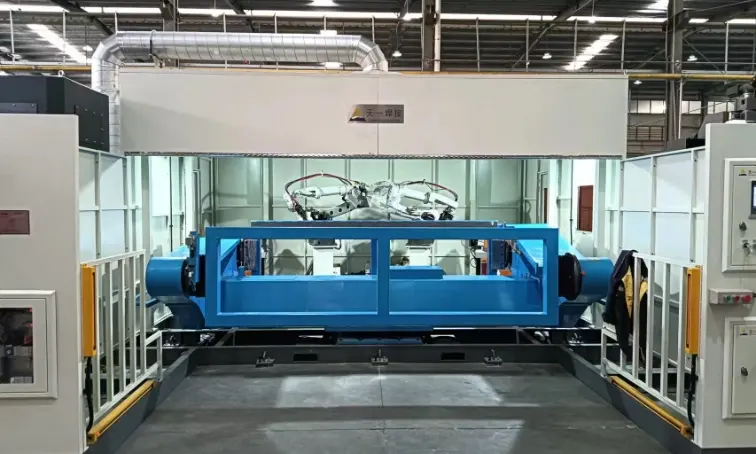 Battery tray and energy storage battery box robot welding workstation