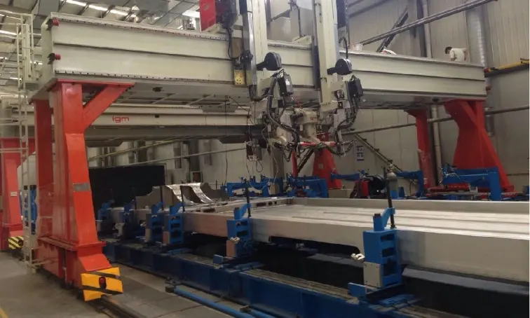 Aluminum alloy car body welding special machine for urban rail vehicles